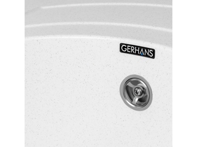 Кухонная мойка Gerhans A01-18, белый - фото5