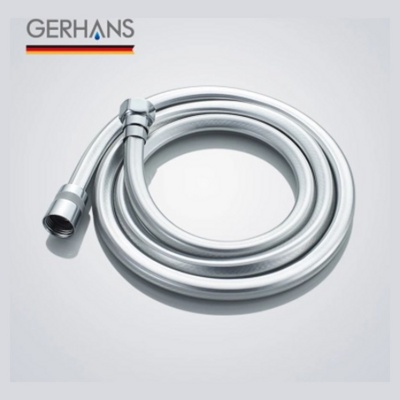 GERHANS K40206 Душевой шланг для лейки, латунь, ПВХ, серебристый + серый - фото