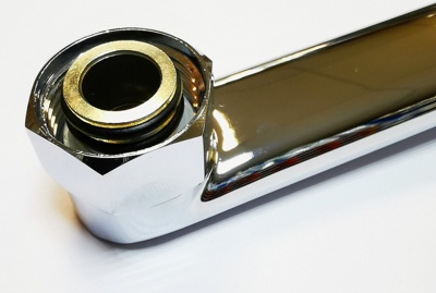 Ledeme L25-F Излив 25 см для смесителя в ванной, нержавеющая сталь, хром - фото4
