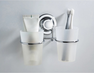 Ledeme L3708 Стакан для зубной щетки, пластик, хром - фото