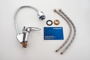 Ledeme L4304 Смеситель для кухни, латунь, хром - фото5