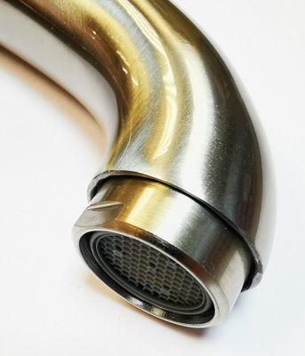 Ledeme L7502A Излив для кухонного смесителя Ф27, нержавеющая сталь, сатин - фото4