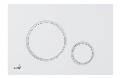 ALCAPLAST M776 Кнопка управления для скрытых систем инсталляции, белый/хром-глянец - фото