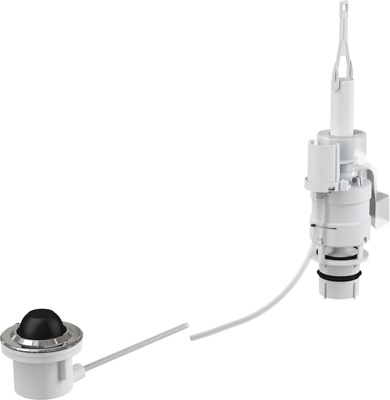 ALCAPLAST MPO12 Кнопка пневматического смыва на расстоянии – ножное управление, металл, монтаж: в пол - фото