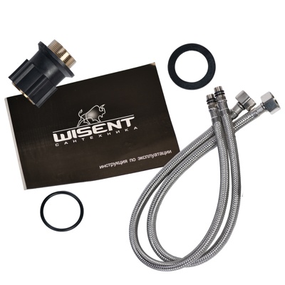 Wisent W59052 Смеситель для кухни, цинк, хром + черный - фото5