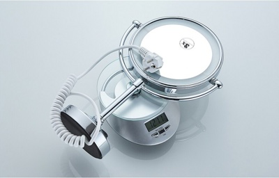 Ledeme L6708D Зеркало ванной увеличительное, с LED подсветкой, латунь, хром, 8 дюймов - фото6