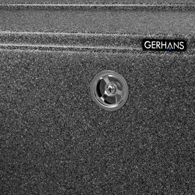 Кухонная мойка Gerhans A12-24, графит - фото5