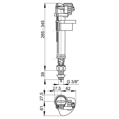 ALCAPLAST A18-3/8