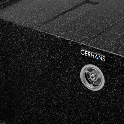 Кухонная мойка Gerhans B15-22, черный - фото5