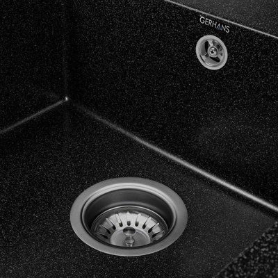 Кухонная мойка Gerhans B27-22, черный - фото4