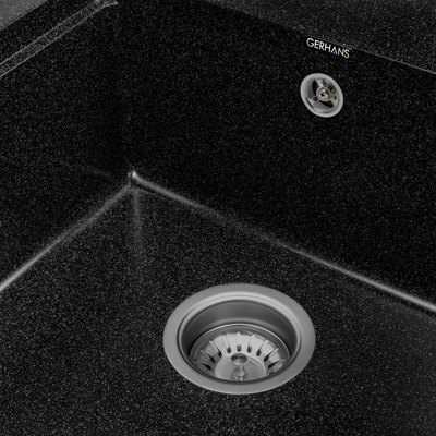 Кухонная мойка Gerhans B28-22, черный - фото4
