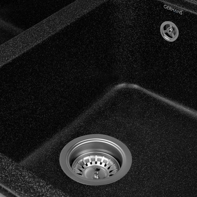 Кухонная мойка Gerhans C02-22, черный - фото4