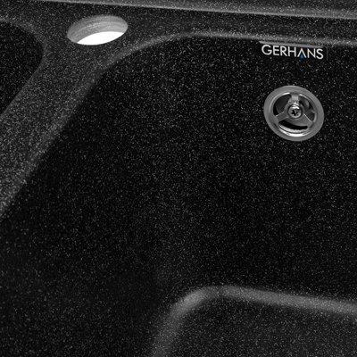 Кухонная мойка Gerhans C02-22, черный - фото5