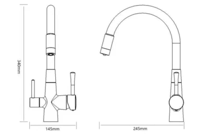 Смеситель для кухни Savol S-L1806W-02 - фото2