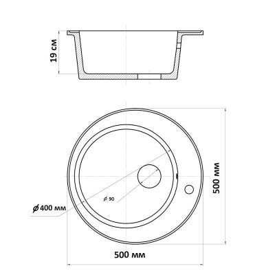 Кухонная мойка Wisent WR510-26, antracite - фото6