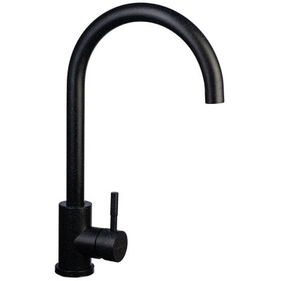 Wisent  WP49-098-3-22 Смеситель для кухни, нержавеющая сталь, черный - фото