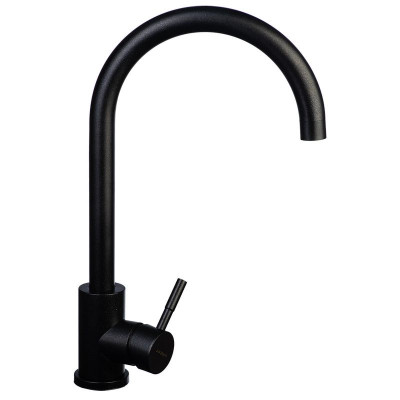 Wisent  WP49-098-3-25 Смеситель для кухни, нержавеющая сталь, оникс - фото