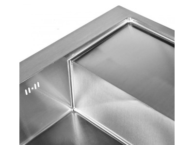 WISENT WS-37851-L Кухонная мойка из нержавеющей стали, сатин - фото4