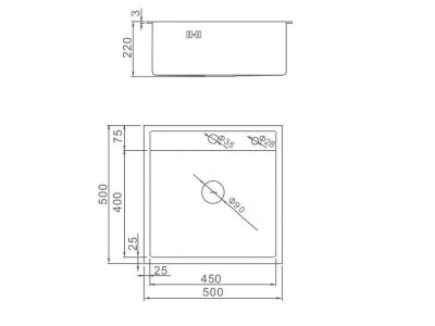 Мойка кухонная с сифоном и дозатором, графит WISENT W35050B - фото2