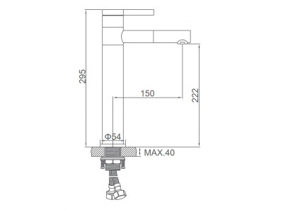 Ledeme L1152-2 Смеситель для умывальника, латунь, хром - фото2