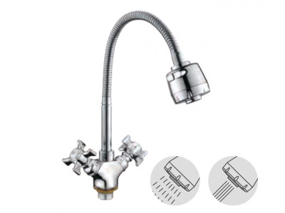 Ledeme L4311-3 Смеситель для кухни, цинк, хром - фото4