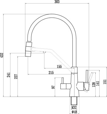Смеситель для кухни Fmark FS1462H-01 - фото2