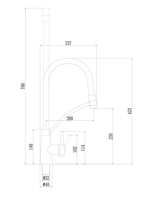 Смеситель для кухни FMARK FS8255Q-04 - фото2