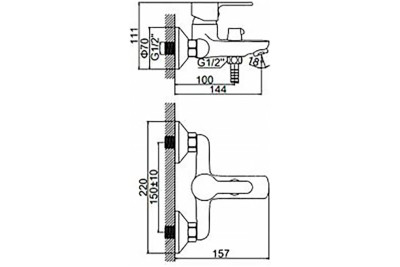 Смеситель для ванны Wisent WG3003 - фото2