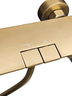 Смеситель для ванны/душа GERHANS K13430Y, золотой сатин - фото5