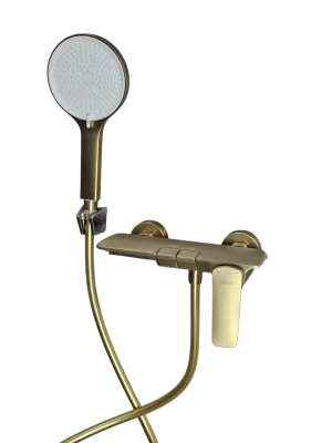 Смеситель для ванны/душа GERHANS K13430Y, золотой сатин - фото3