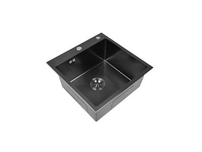 Мойка кухонная, графит, декор WISENT 5050BM-C - фото7