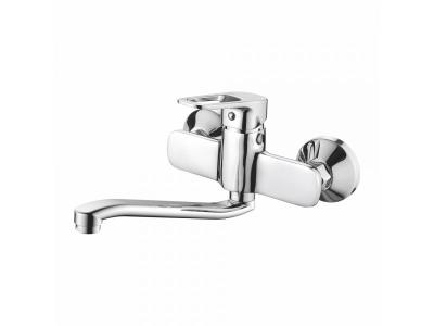 Ledeme L4682 Смеситель для кухни настенный, цинк, хром - фото