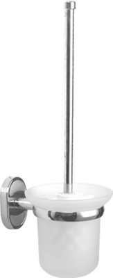 Ledeme L1910 Туалетный ершик, сталь + стекло, хром - фото3