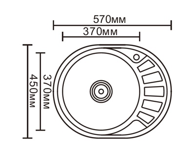 Кухонная мойка Ledeme L65745-6L, ДЕКОР - фото3