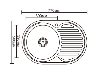 Кухонная мойка Ledeme L67750-L, ДЕКОР - фото3