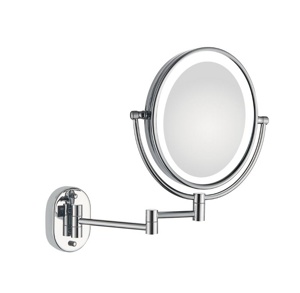 Ledeme L6810D-7 Зеркало ванной увеличительное, с LED подсветкой, латунь, хром, 10 дюймов - фото