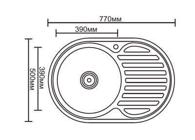 Кухонная мойка Ledeme L77750-L, МАТОВАЯ - фото3