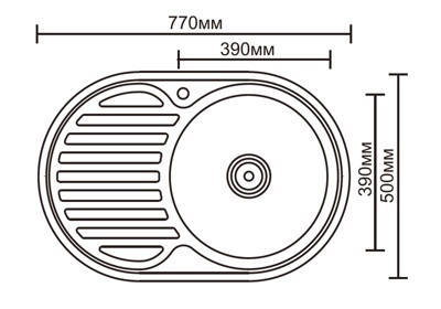 Кухонная мойка Ledeme L77750-R, МАТОВАЯ - фото3