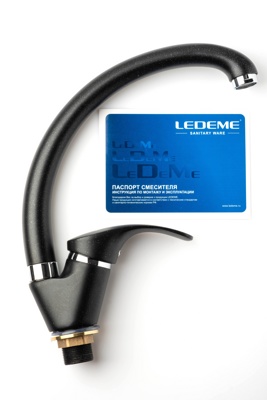 Ledeme LL5936B-25 Смеситель для кухни, цинк, оникс - фото6