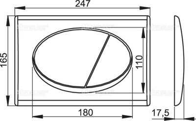 ALCAPLAST M70-BL-01 Кнопка управления для скрытых систем инсталляции, белый - фото2