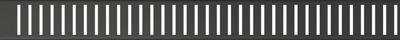 ALCAPLAST PURE-750BLACK Решетка для водоотводящего желоба, черный-мат - фото