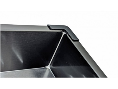 WISENT W30360B Коландер для кухонной мойки, нержавеющая сталь, графит (36 см) - фото2