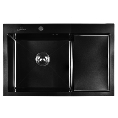 WISENT W37851B-L Кухонная мойка из нержавеющей стали, графит - фото3